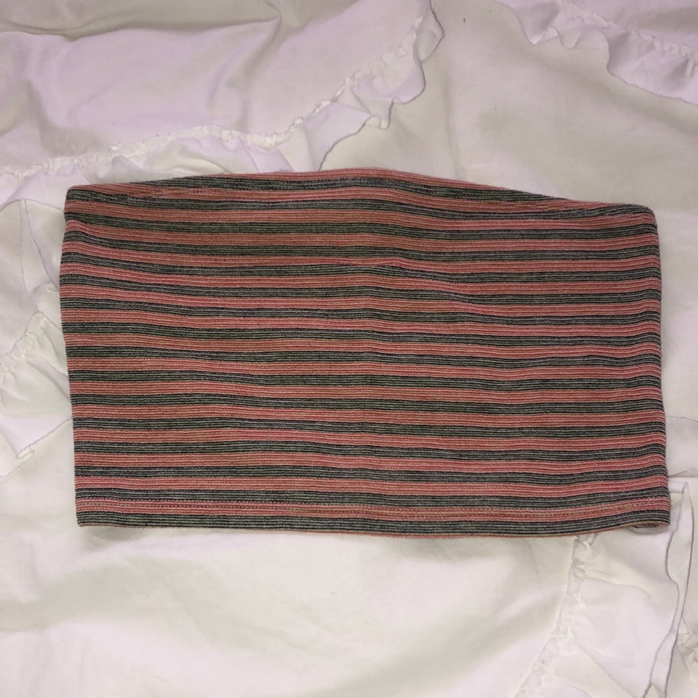 Striped tube top